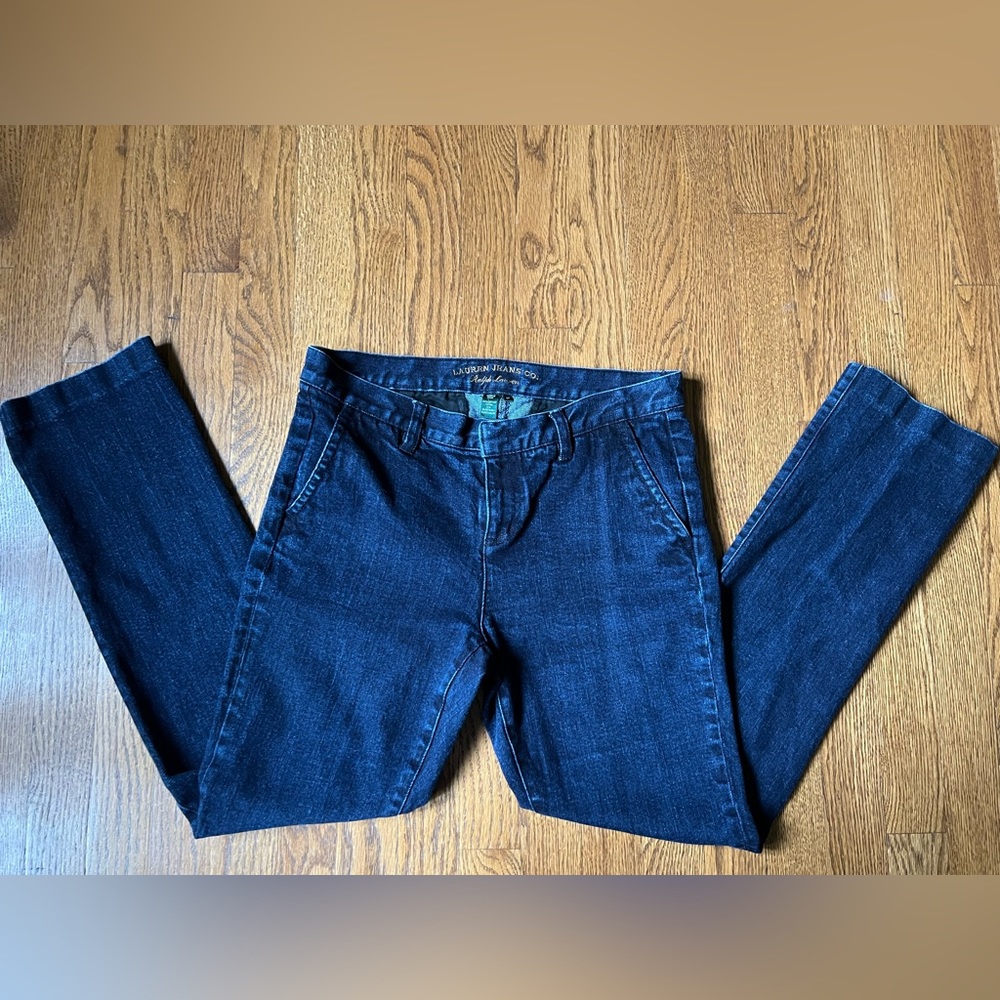 6 petite jeans mid rise straight leg